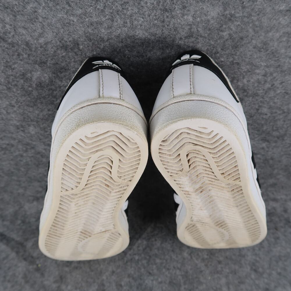 Adidas Shoes Kids 5 Sneakers Superstar Casual Lifestyle White Black Lace Up Low - Picture 12 of 13